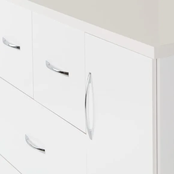 Nevada Small Single 5 Drawer Wardrobe 6