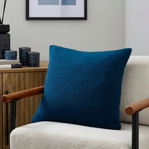 Flaxley Ribbed Square Cushion