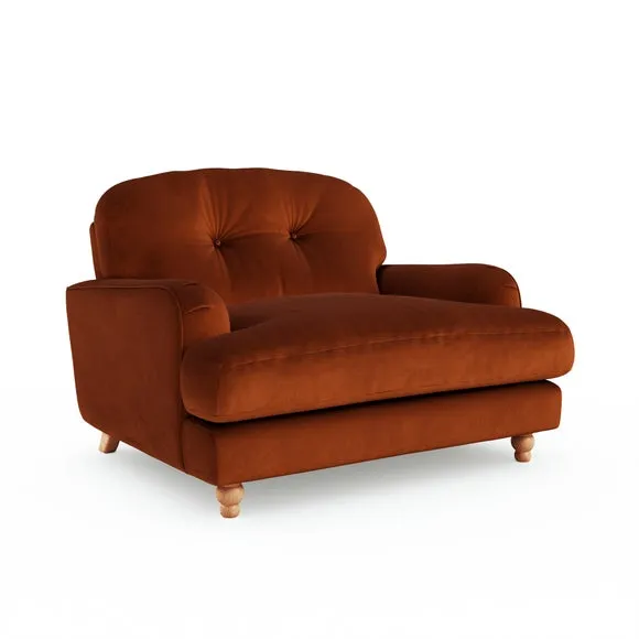 Martha Matte Plush Velvet Snuggle Sofa 6