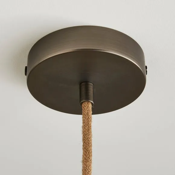 Fentress Jute Pendant Flex Ceiling Light Cable 3