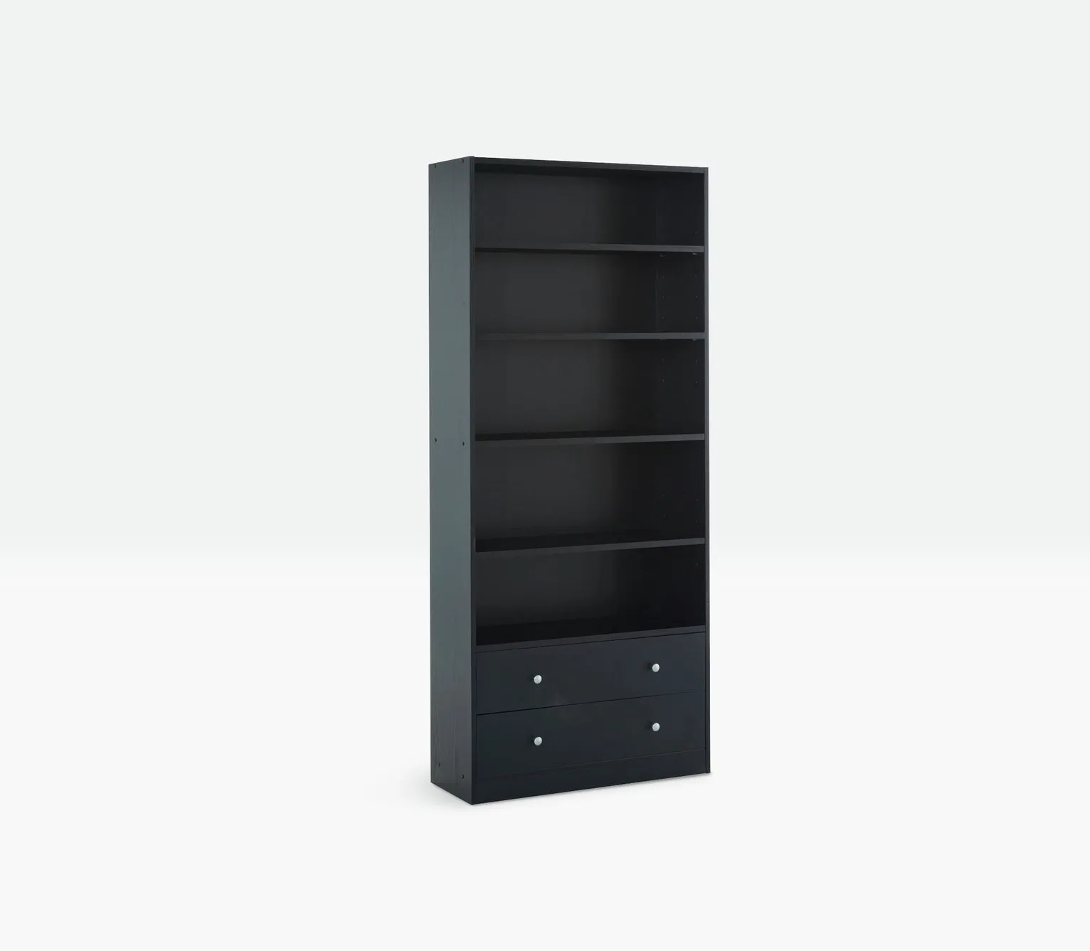 Argos Home Maine 4 Shelf 2 Drawer Bookcase -Black Ash Effect
