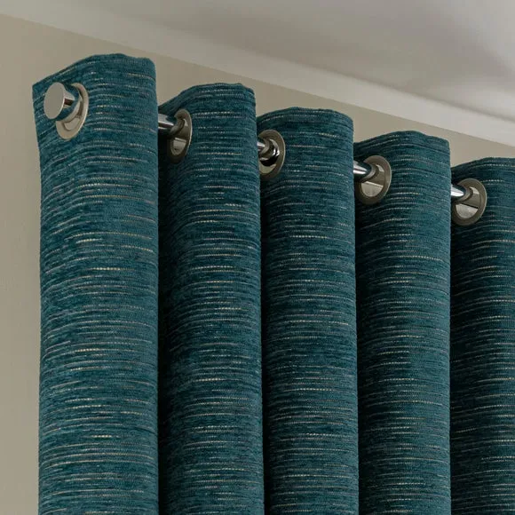 Hemmingway Chenille Eyelet Curtains 1