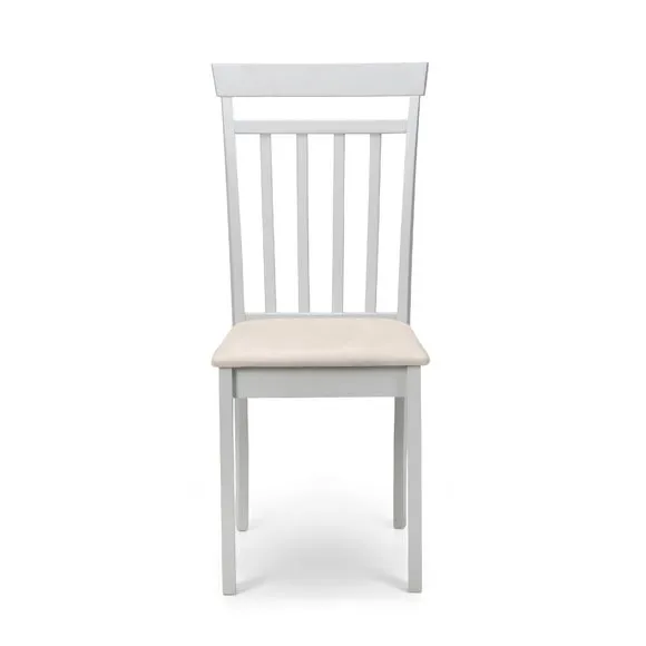 Coast Set of 2 Dining Chairs, Faux Linen 4