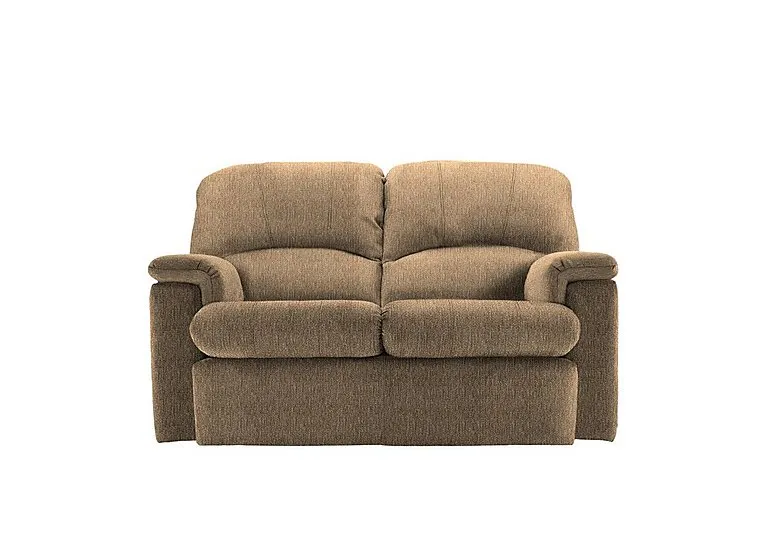 Chloe 2 Seater Fabric Sofa - No Recliner - Boucle Cocoa