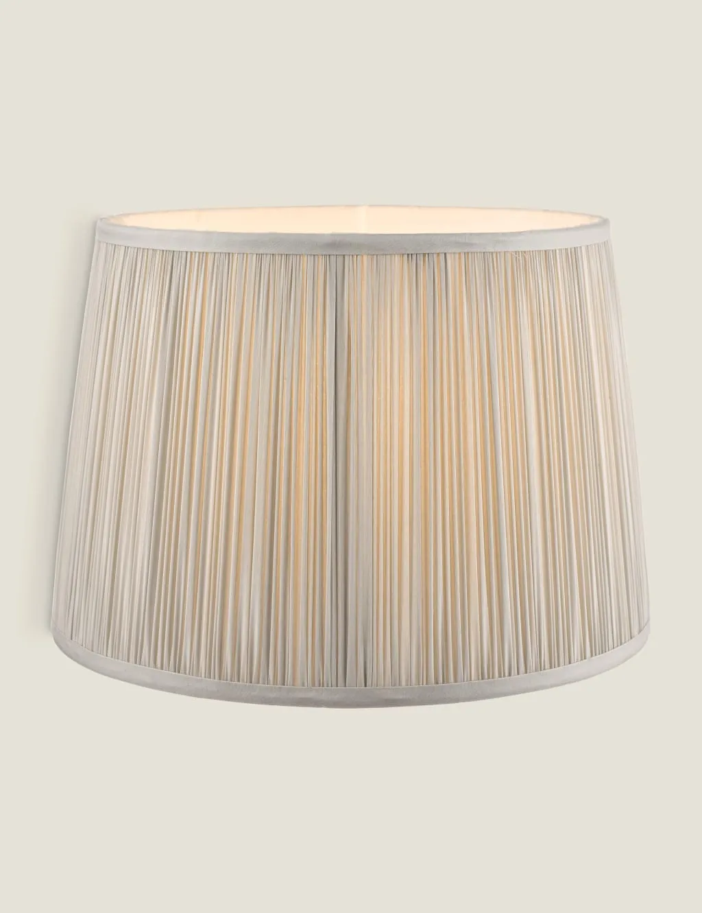 Laura Ashley Hemsley Pleated Lamp Shade Silver