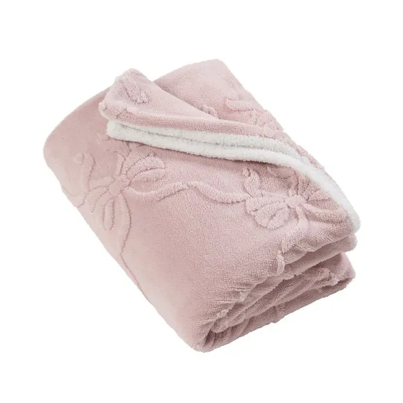 Carved Bow Throw Blanket 130cm x 170cm 4