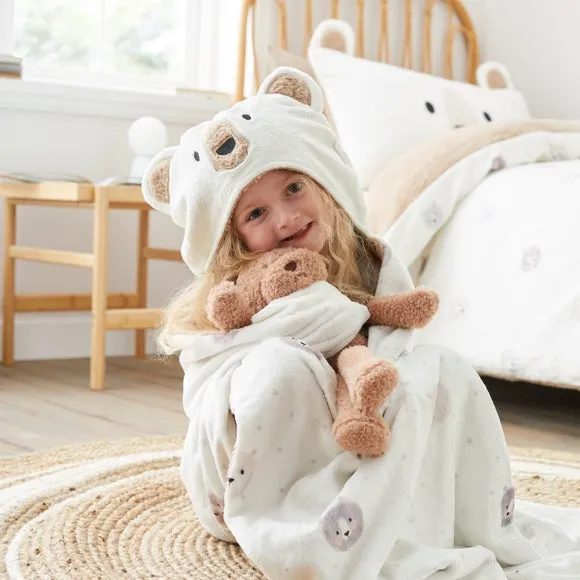 Catherine Lansfield Cosy Bear Kids Hooded Blanket 4