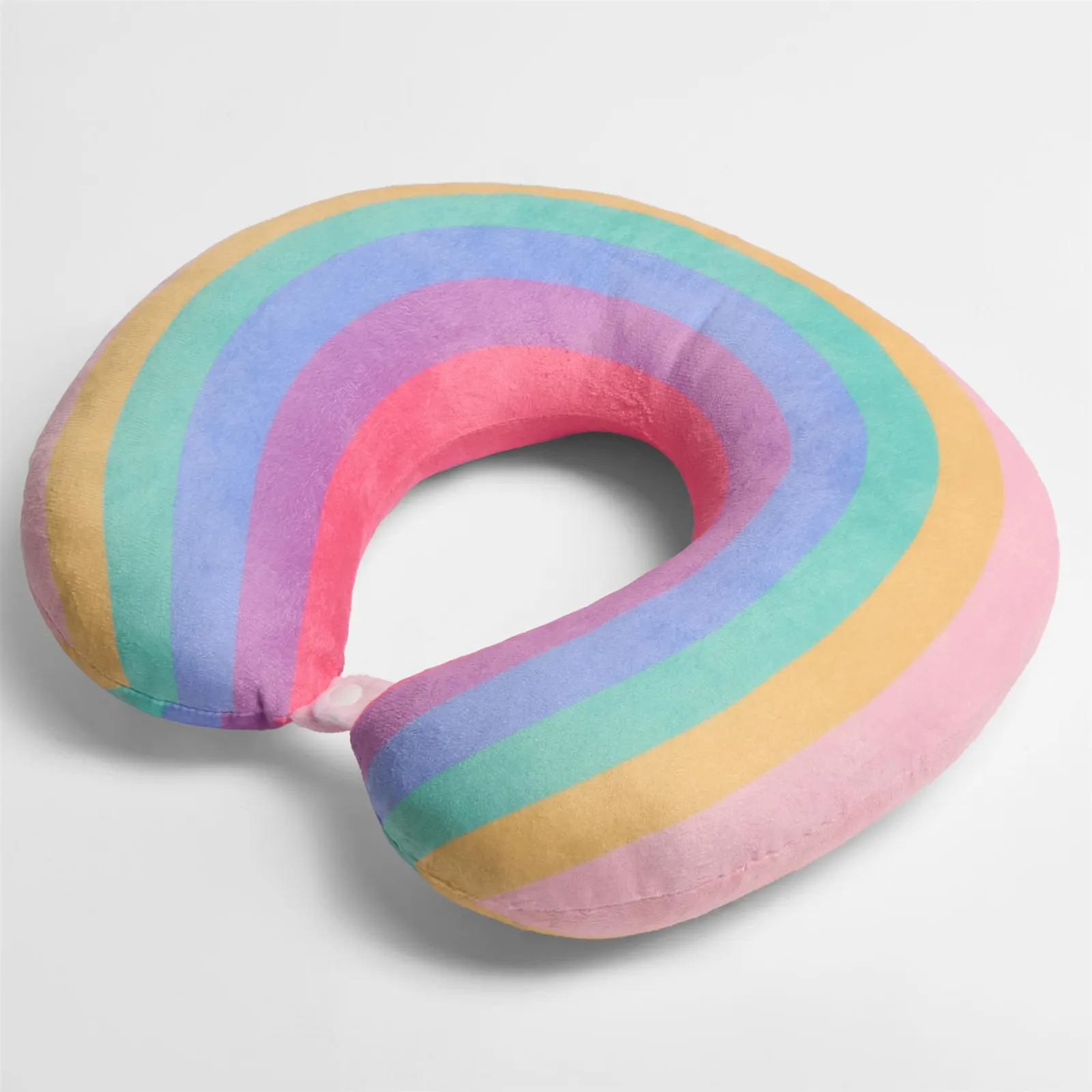 OHS Neck Pillow Travel Support U Shape Soft Head Rest Cushion in Pink