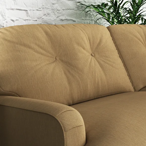 Martha Slub Faux Linen 4 Seater Sofa 6