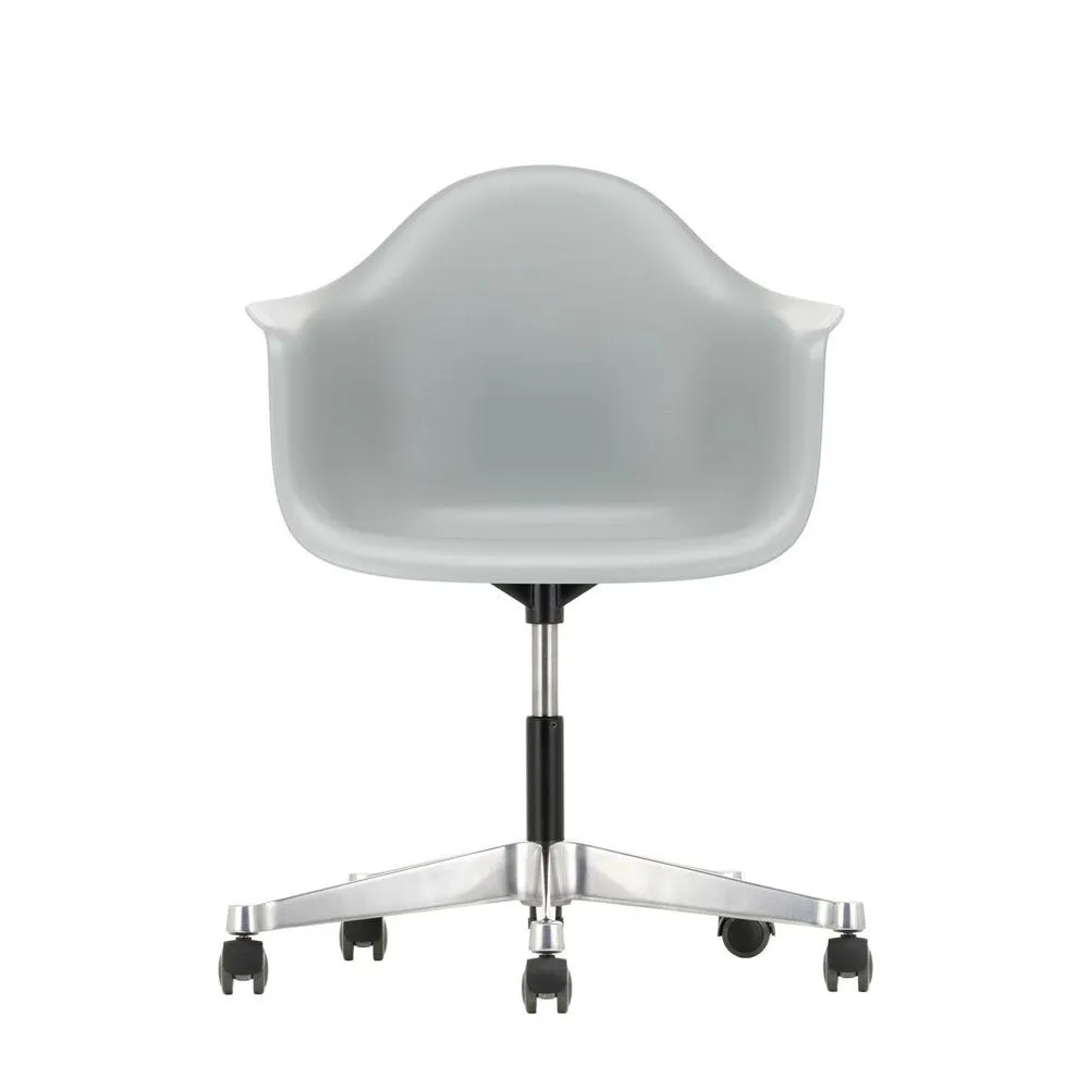 Vitra Eames PACC Armchair New Height Light Grey Alumimium Base Hard Floor Castors 3