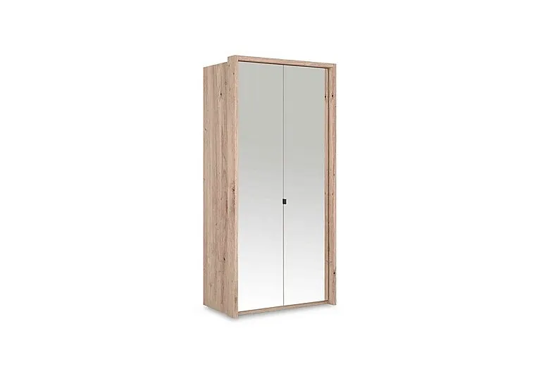 Hong Kong 2 Door Hinged Wardrobe with Mirror Doors