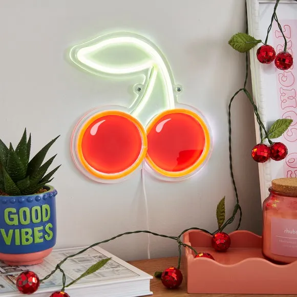 Cherries Neon Sign