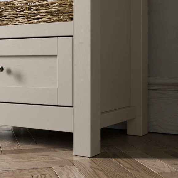 Olney Narrow Bookcase, Stone 5