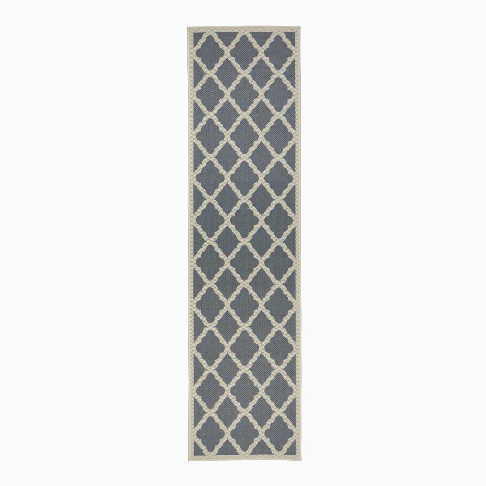 Padua Geometric Indoor Outdoor Runner Grey