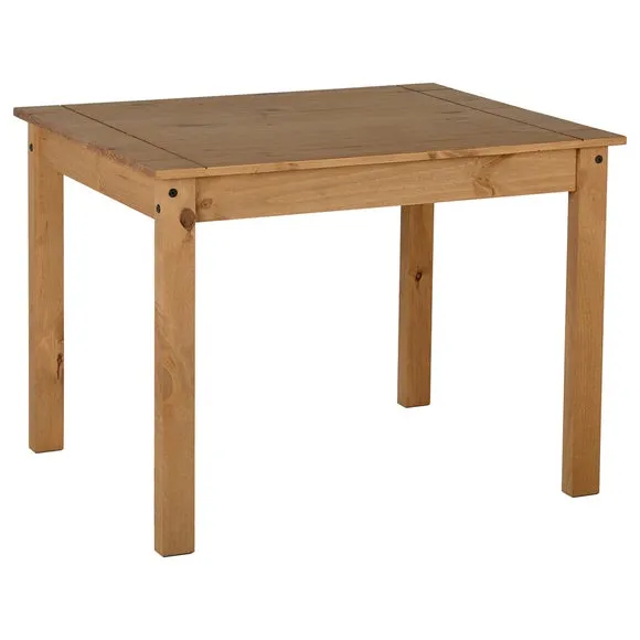 Corona 4 Seater Rectangular Dining Table with 4 Chairs, Pine 6