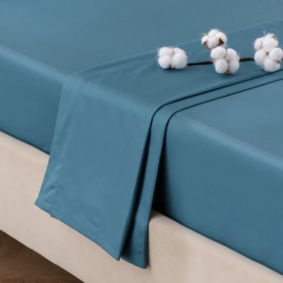 Dorma Smooth & Soft 300 Thread Count 100% Cotton Sateen Flat Sheet