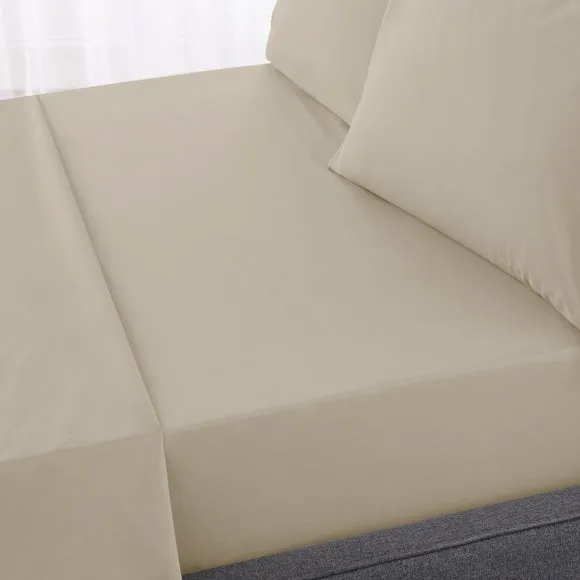 Hotel 230 Thread Count Percale 100% Cotton Fitted Sheet 1