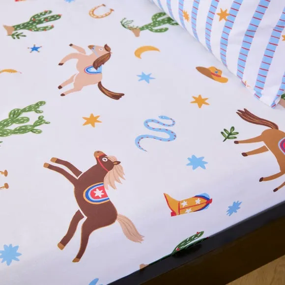 Set of 2 Cowboy Carnival Fitted Sheets