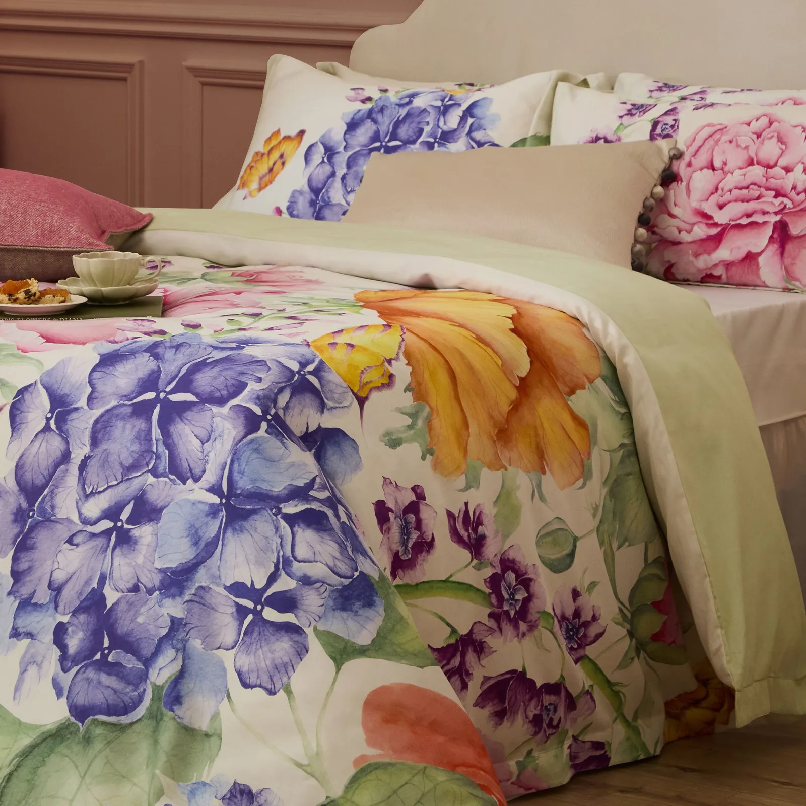 Voyage Maison Idalia Oxford Edge 100% Cotton Duvet Cover Set 2
