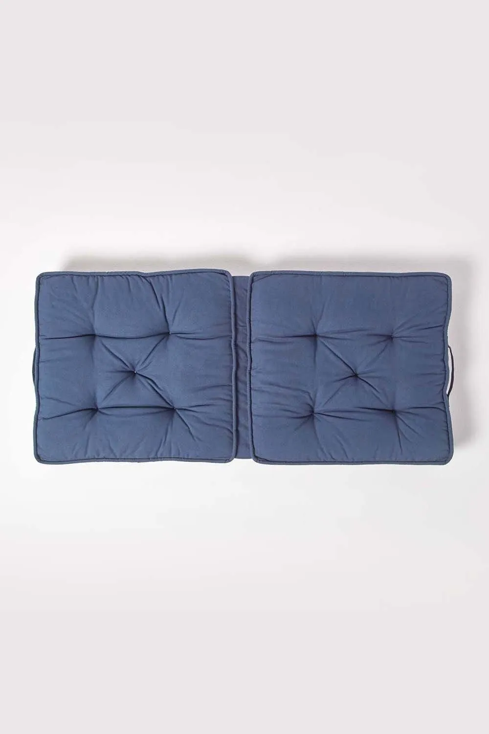 Homescapes Cotton Travel Support Booster Cushion in Navy 3
