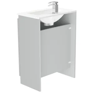 Newland Pearl Slimline Basin Floorstanding Unit - 600mm 2