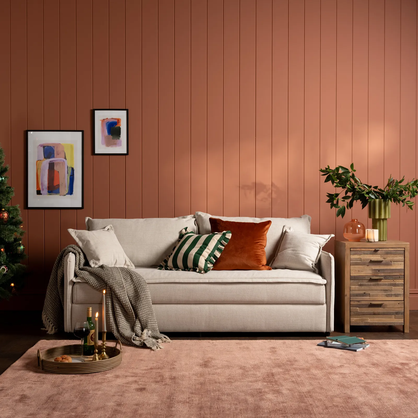 Niko Sofa Bed Bed, Neutral Fabric | Barker & Stonehouse 4