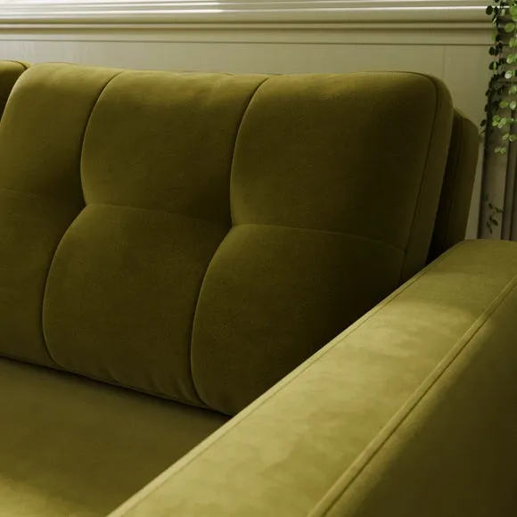Barker Velvet 2 Seater Trundle Sofa Bed 3