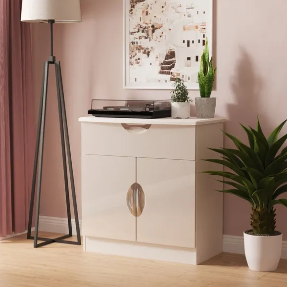 Rowe 2 Door 1 Drawer Small Sideboard