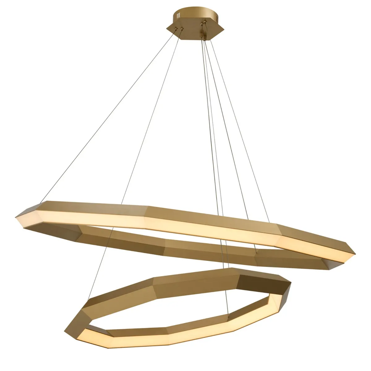 Eichholtz Helvetia Chandelier Antique Brass Finish Metal | Barker & Stonehouse 2