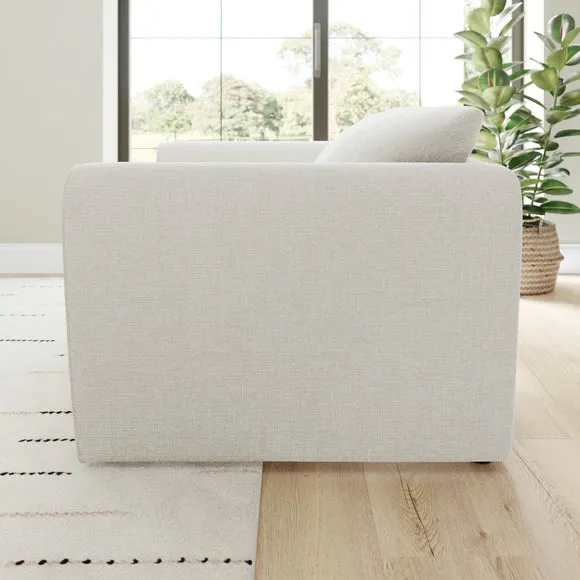 Blake Soft Texture Chenille Snuggle Chair 2