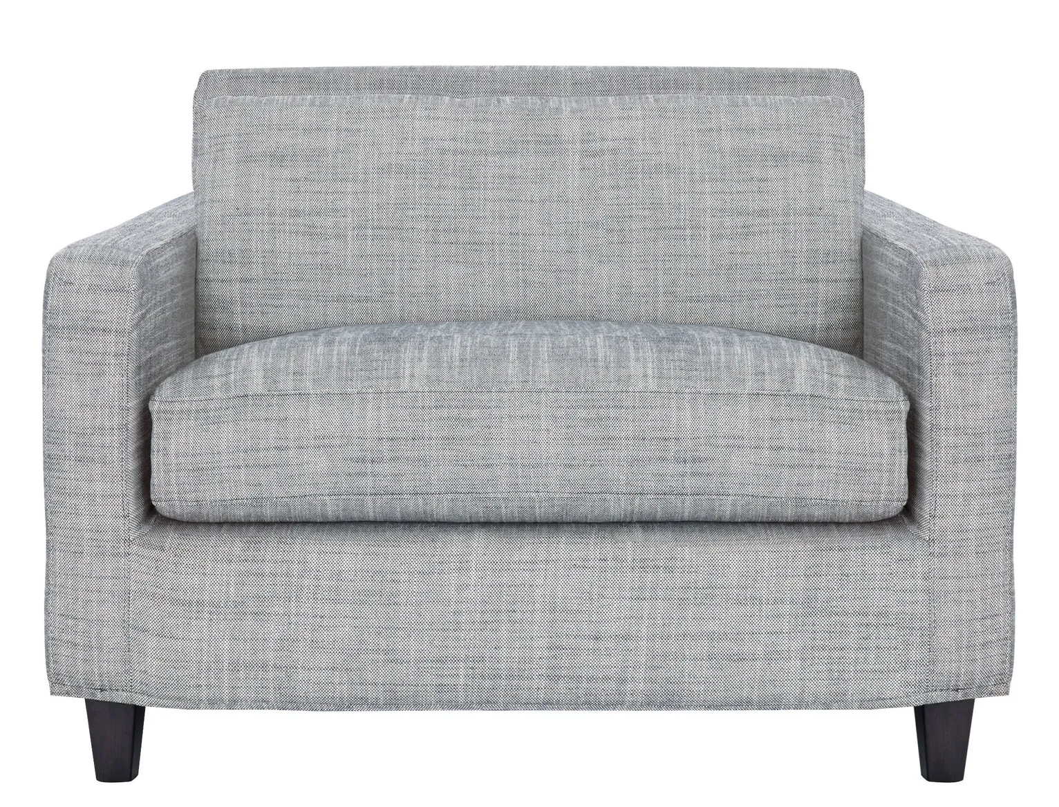 Habitat Chester Fabric Cuddle Chair - Black and White