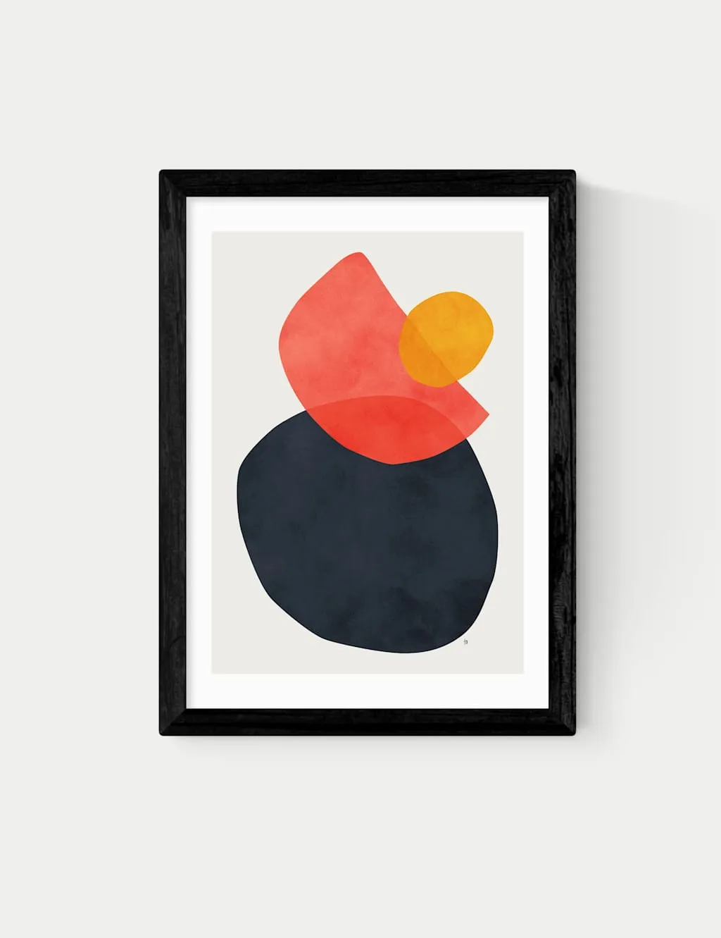 East End Prints Balance Framed Art Black