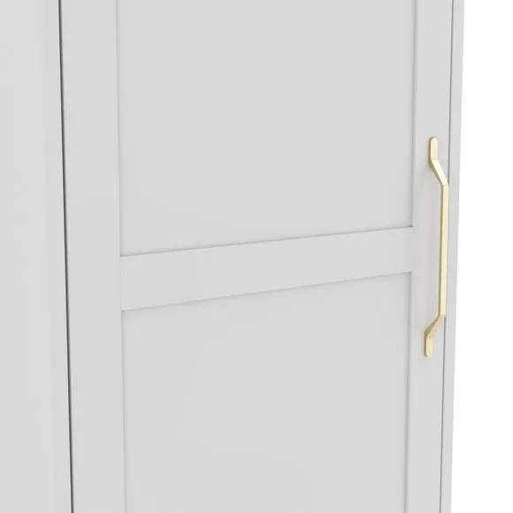 Austen Single Wardrobe, White 6