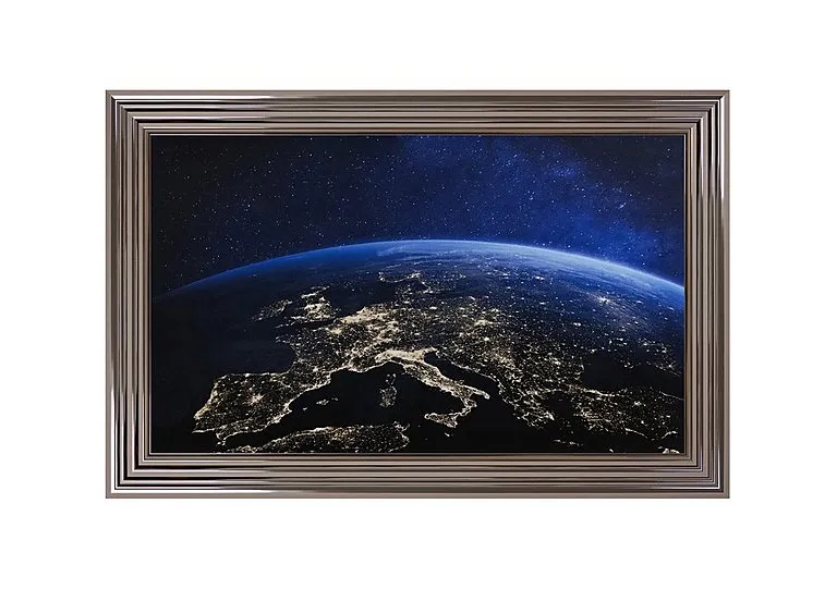 World From Above Framed Square Wall Art