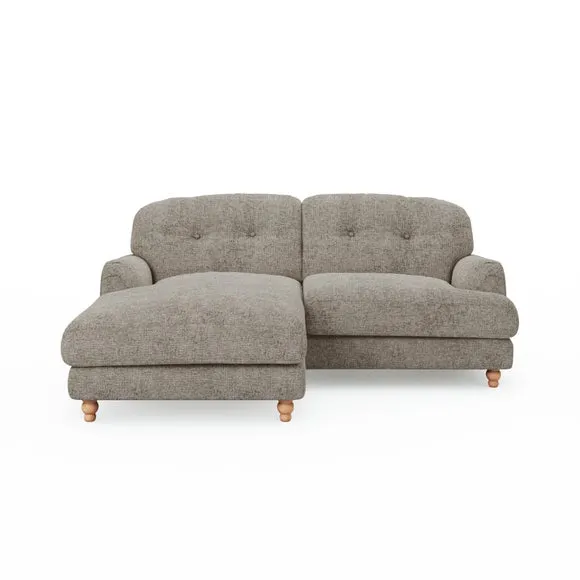 Martha Chunky Chenille Corner Chaise Sofa 6