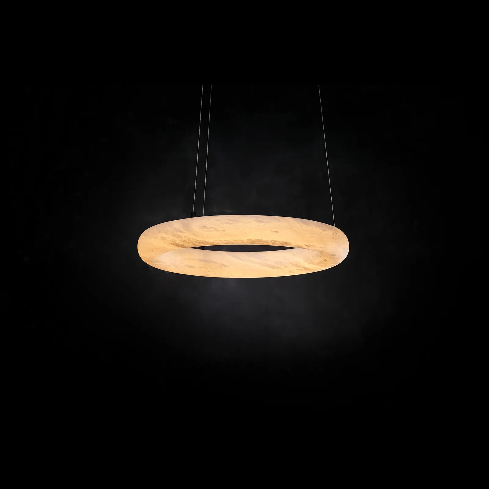 Timothy Oulton Alabaster Ring Pendant 59Cm Light, Neutral | Barker & Stonehouse 3