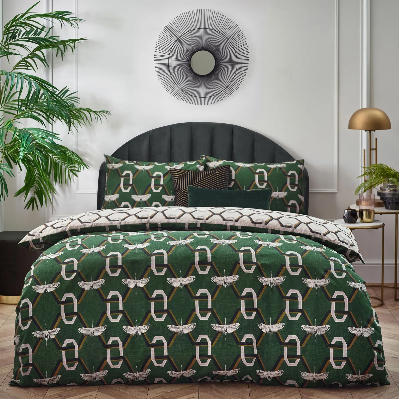 Furn Avalon Duvet Cover Set in Green