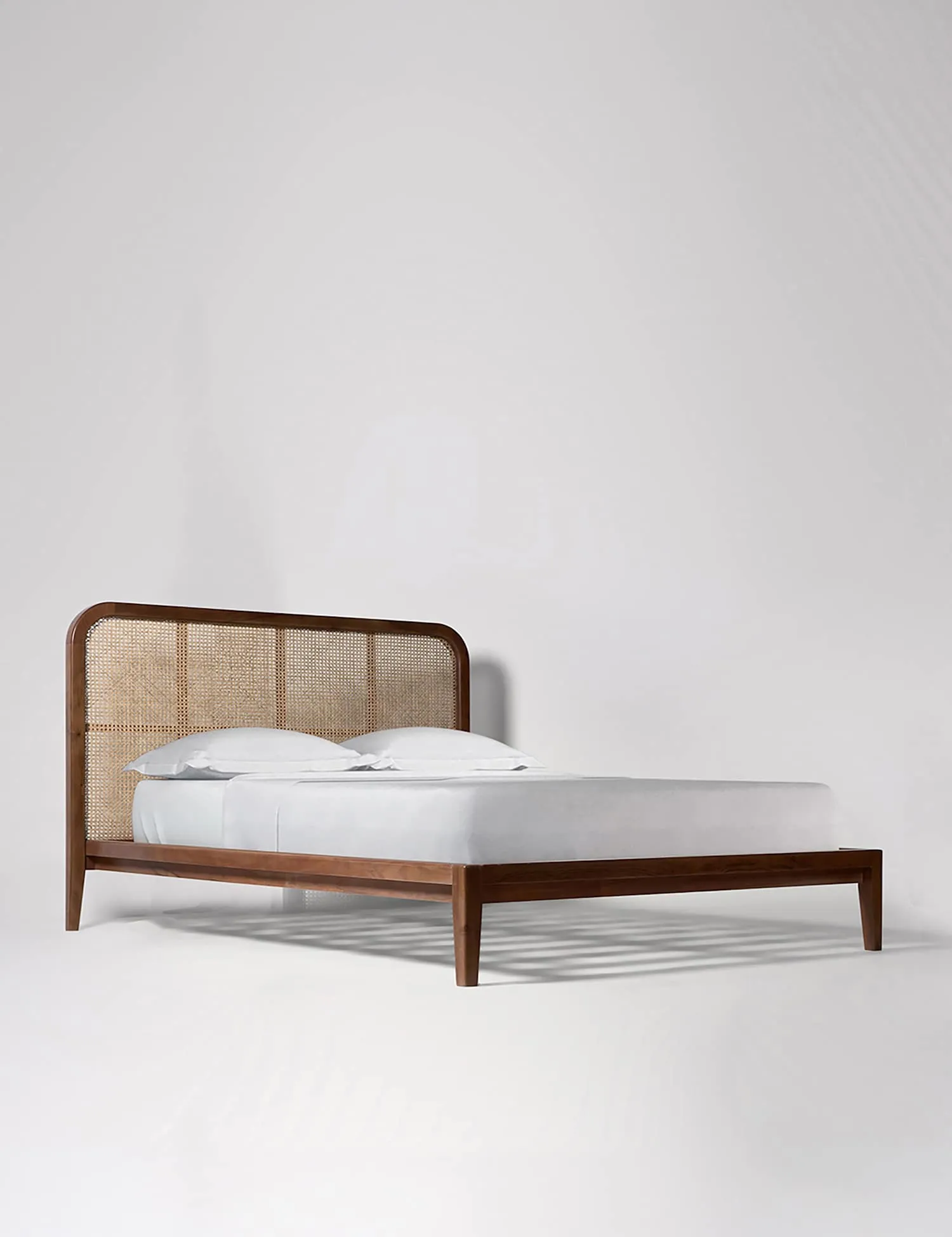 Swoon Raphia Acacia Wood King Size Bed Brown