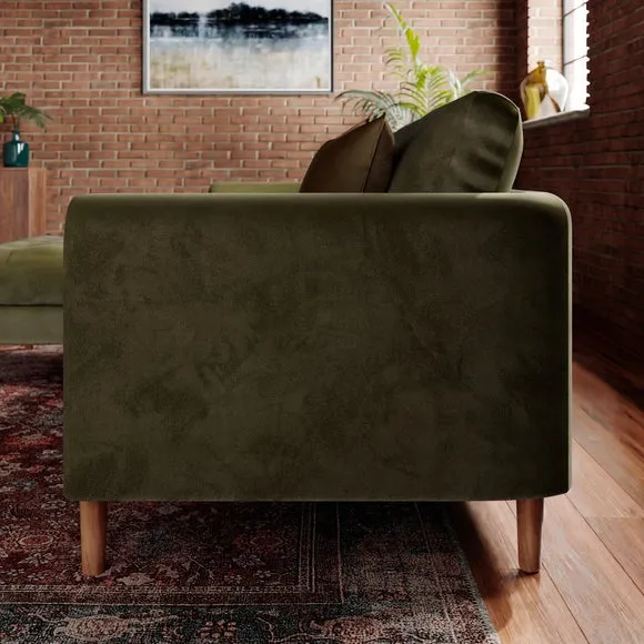 Max Velvet Corner Chaise Sofa 3