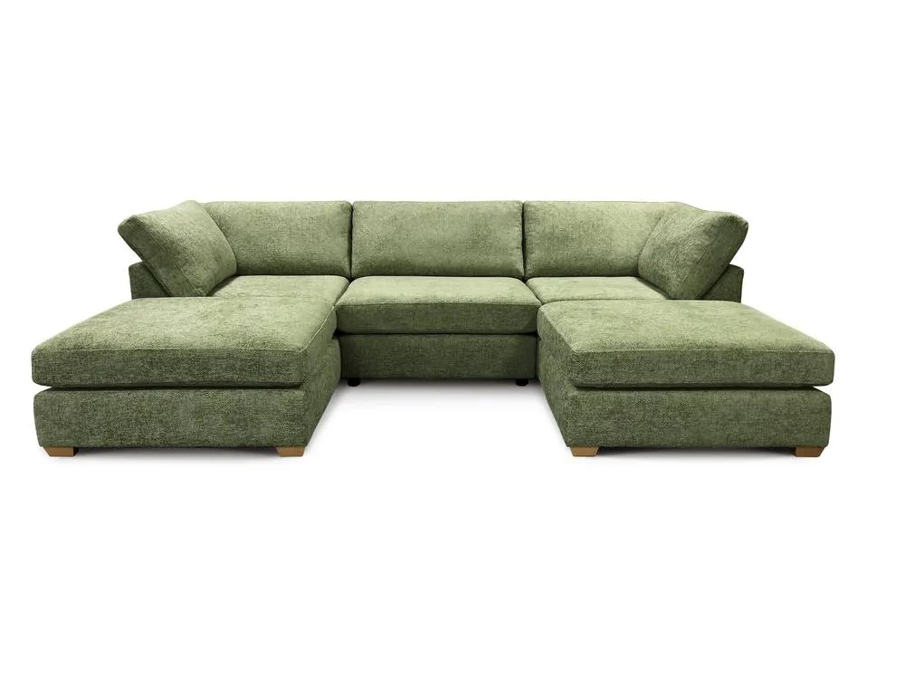 The Great Sofa Company Hyde U Shape Corner Sofa in Olive 2