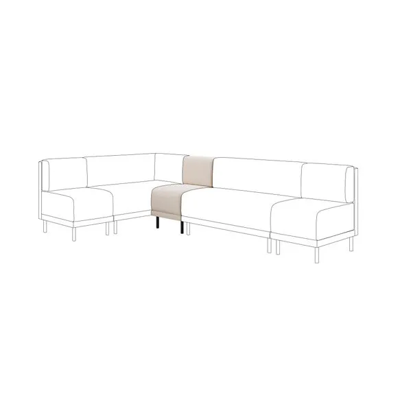 Mae Small Dining Bench, Textured Weave 1