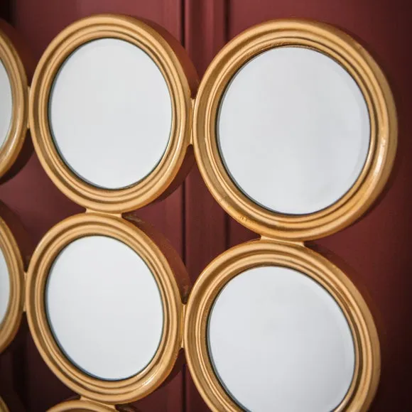 Larysa Circles Square Wall Mirror 2