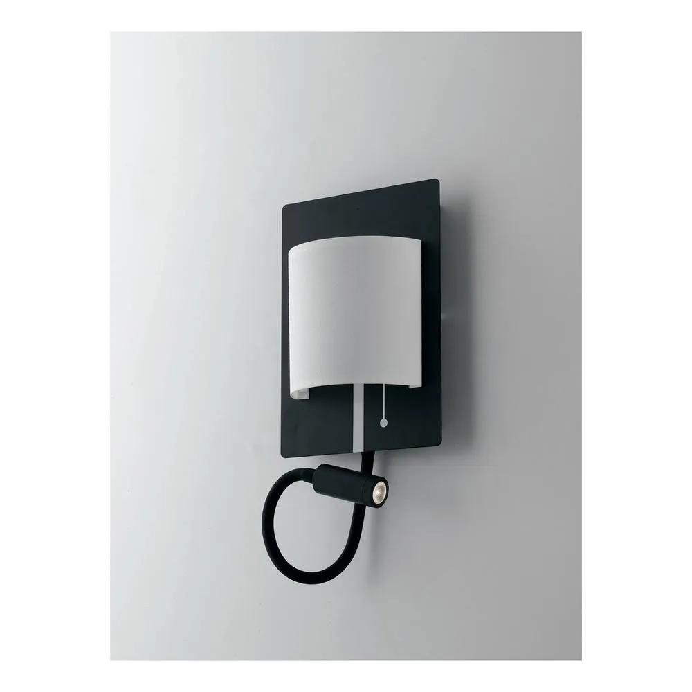Netlighting POP LED 2 Light Reading Light White black 480+100lm 4000K 22x16x7.5cm 3