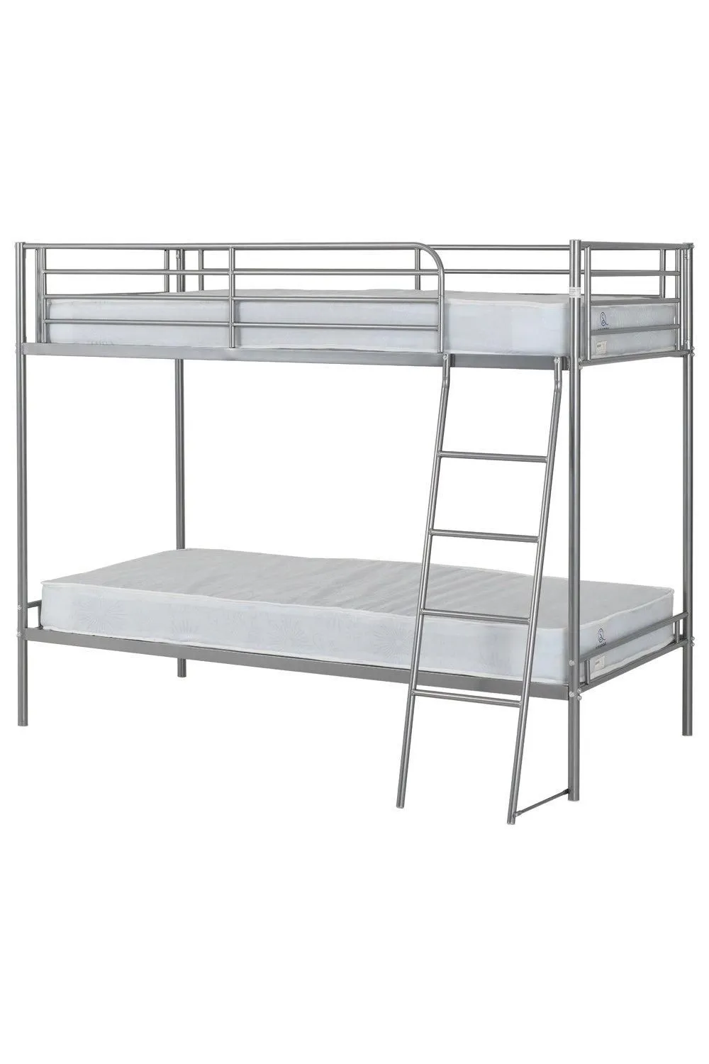 Seconique Brandon 3' Single Bunk Bed in Metallic Silver 2