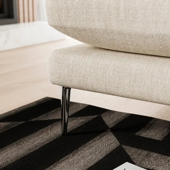 Lawson Chunky Tonal Weave Corner Chaise Sofa 4
