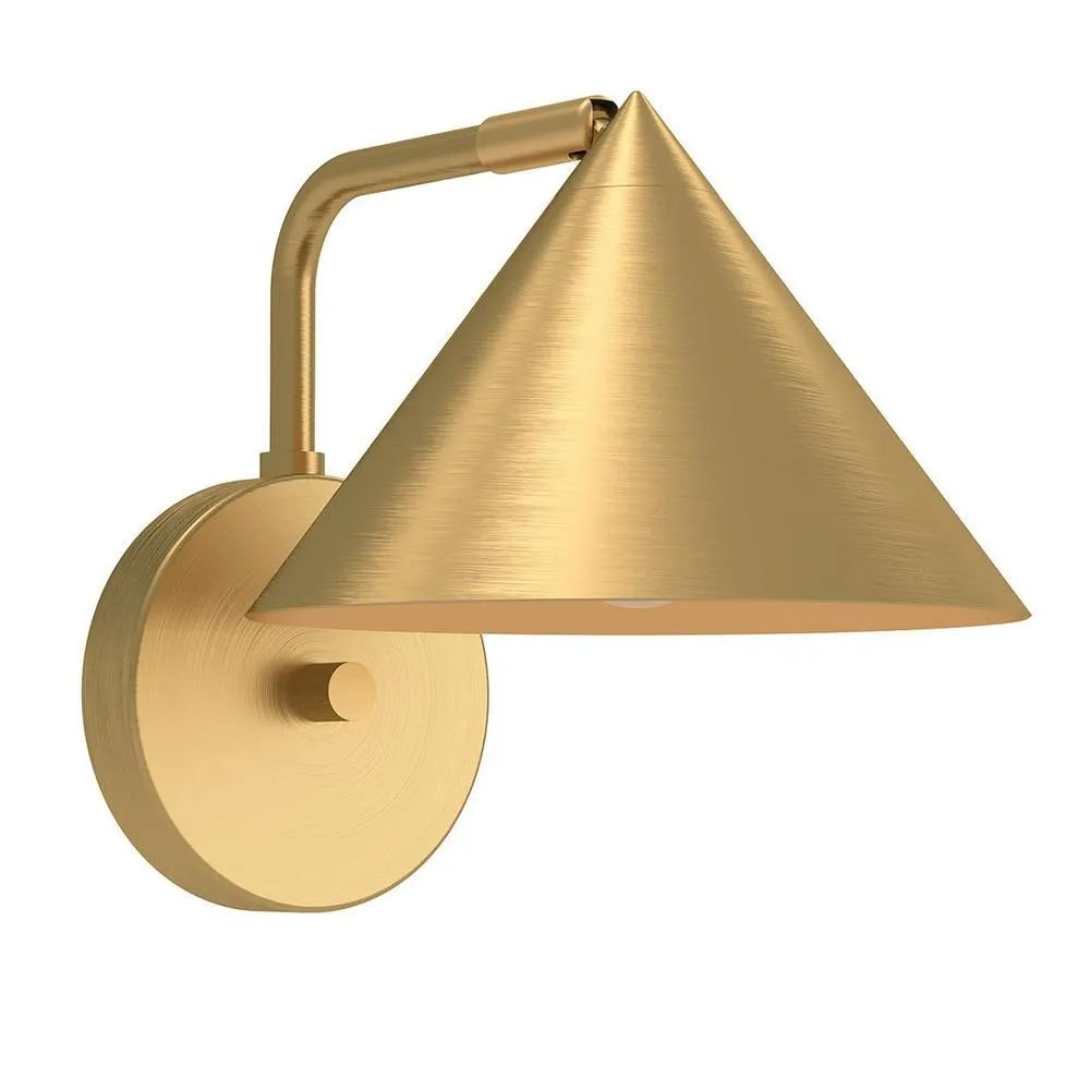 Netlighting Alora Mood Remyck Dome Wall Lamp Contemporary Brushed Gold 1x E27