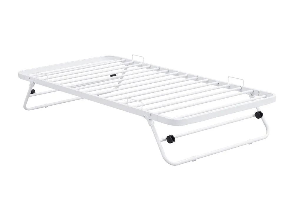 Vente-unique Folding Guest Bed - 90 X 190 Cm - Metal - White - ADONIS II 5