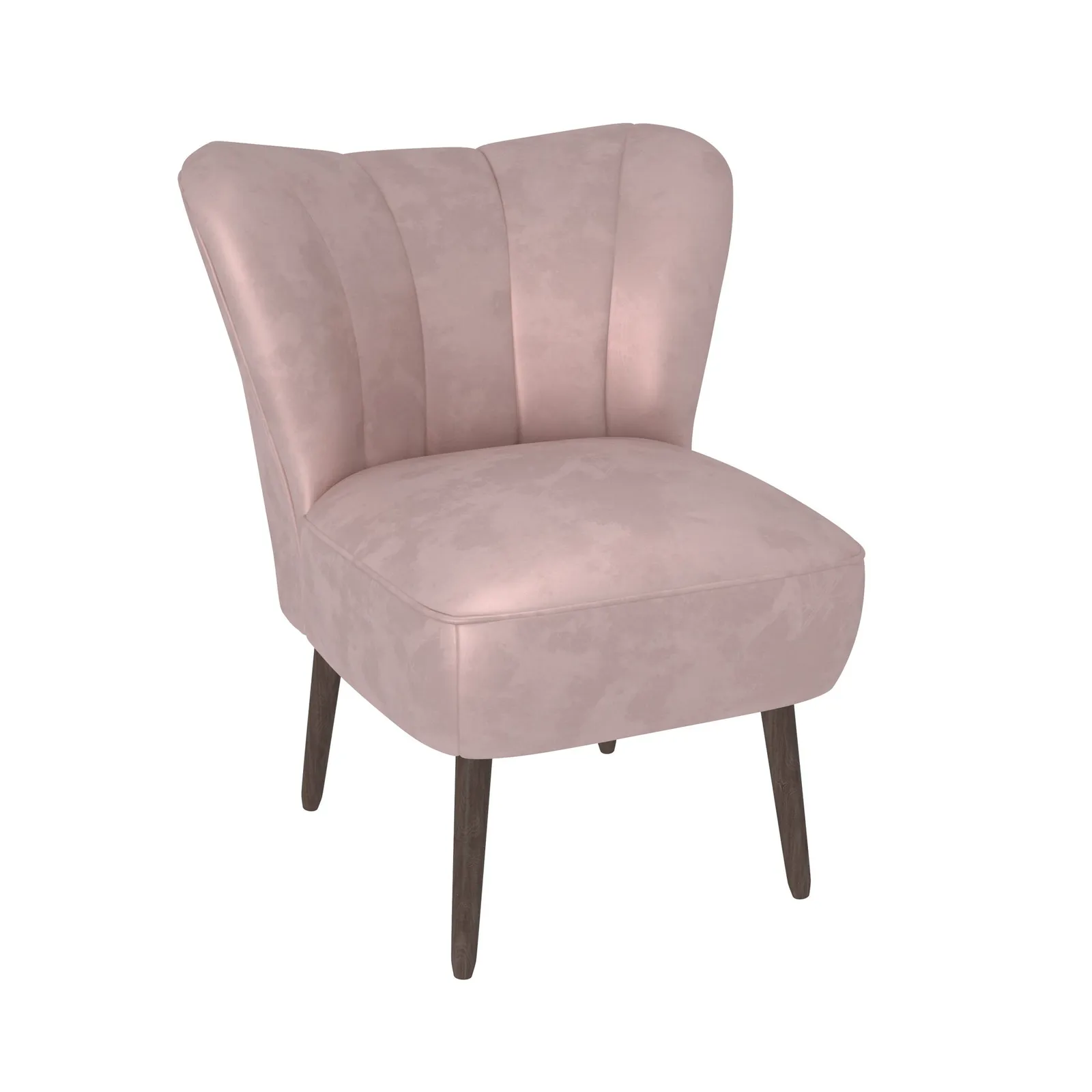 Abby Velvet Cocktail Chair Pink