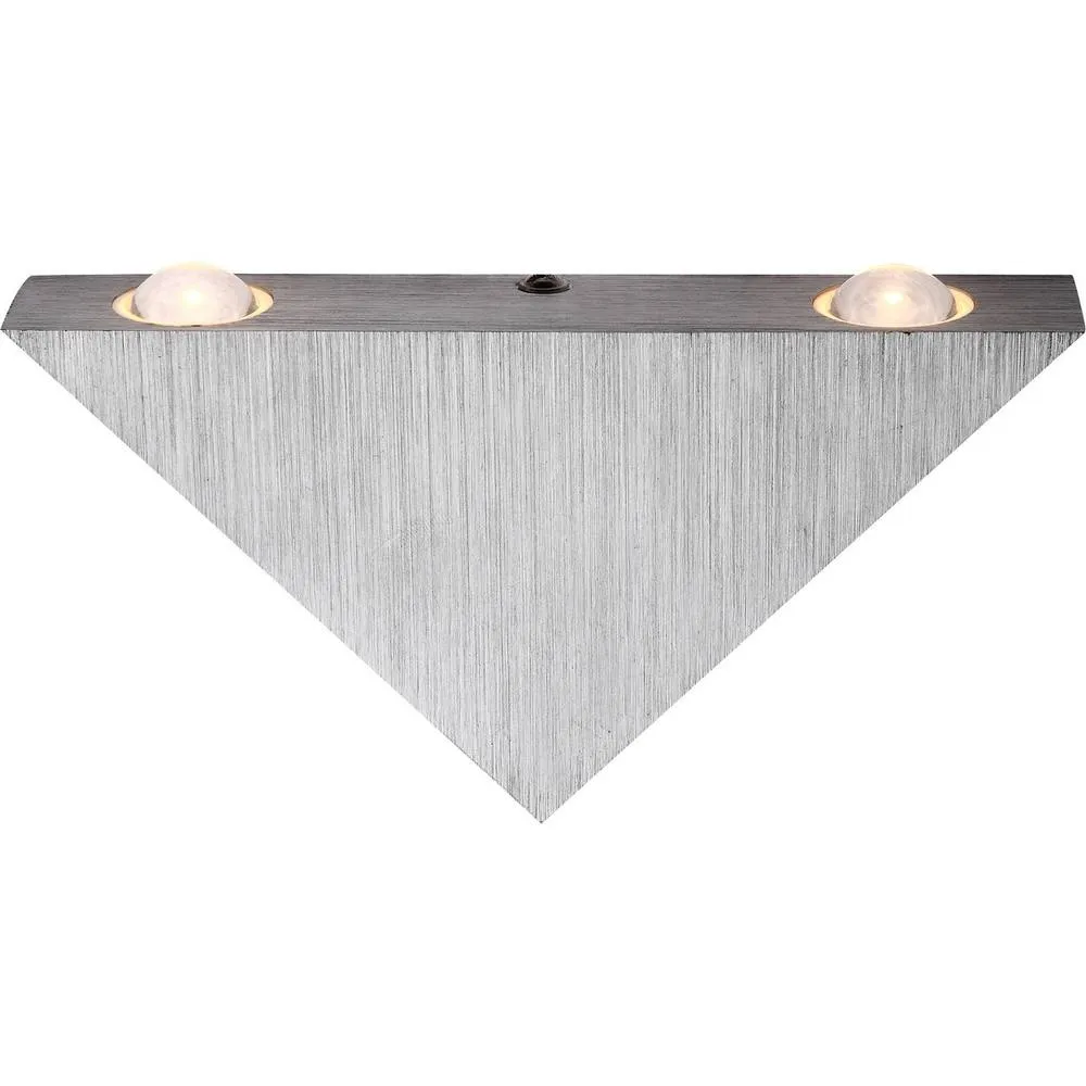 Netlighting Gordon Integrated LED Wall Lamp Aluminium Brushed 3x LED 3000K in Grey 2