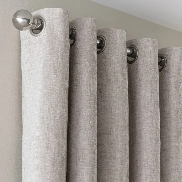 Chenille Eyelet Curtains (Blackout Available) 1